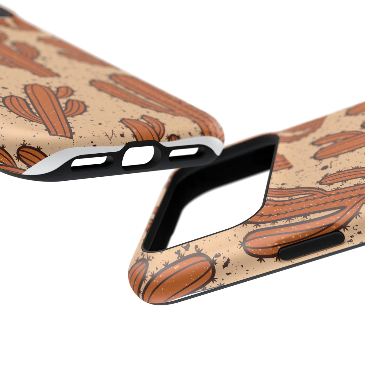 Cactus Pattern Magnetic Impact Phone Case — Shockproof Desert Design