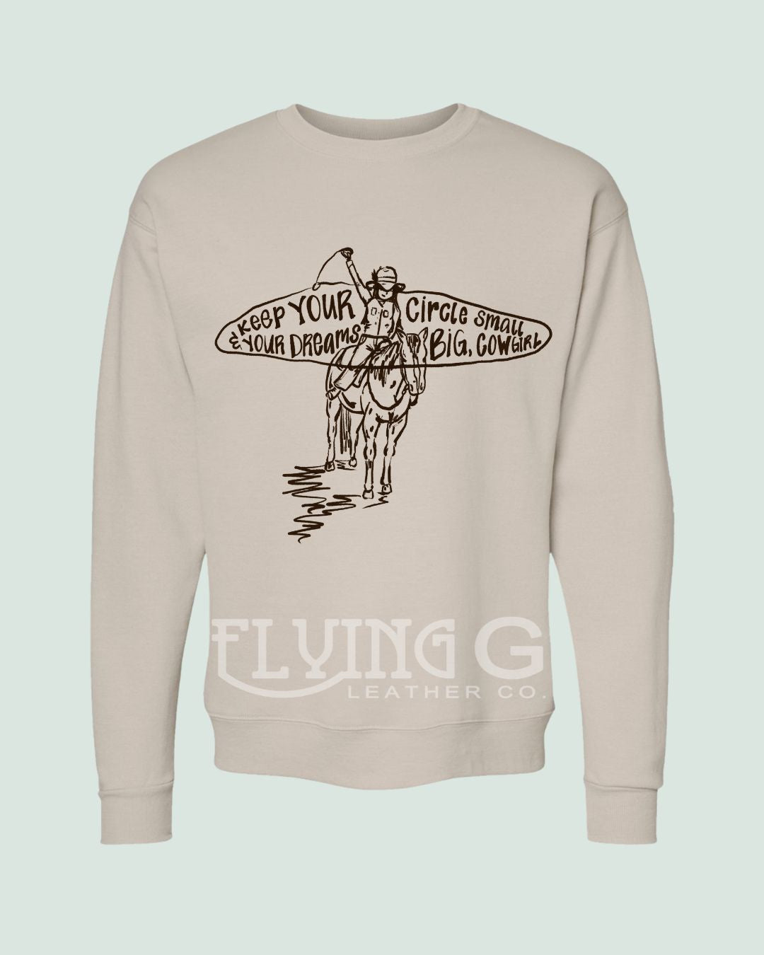 Circle Small Crewneck (Tan)