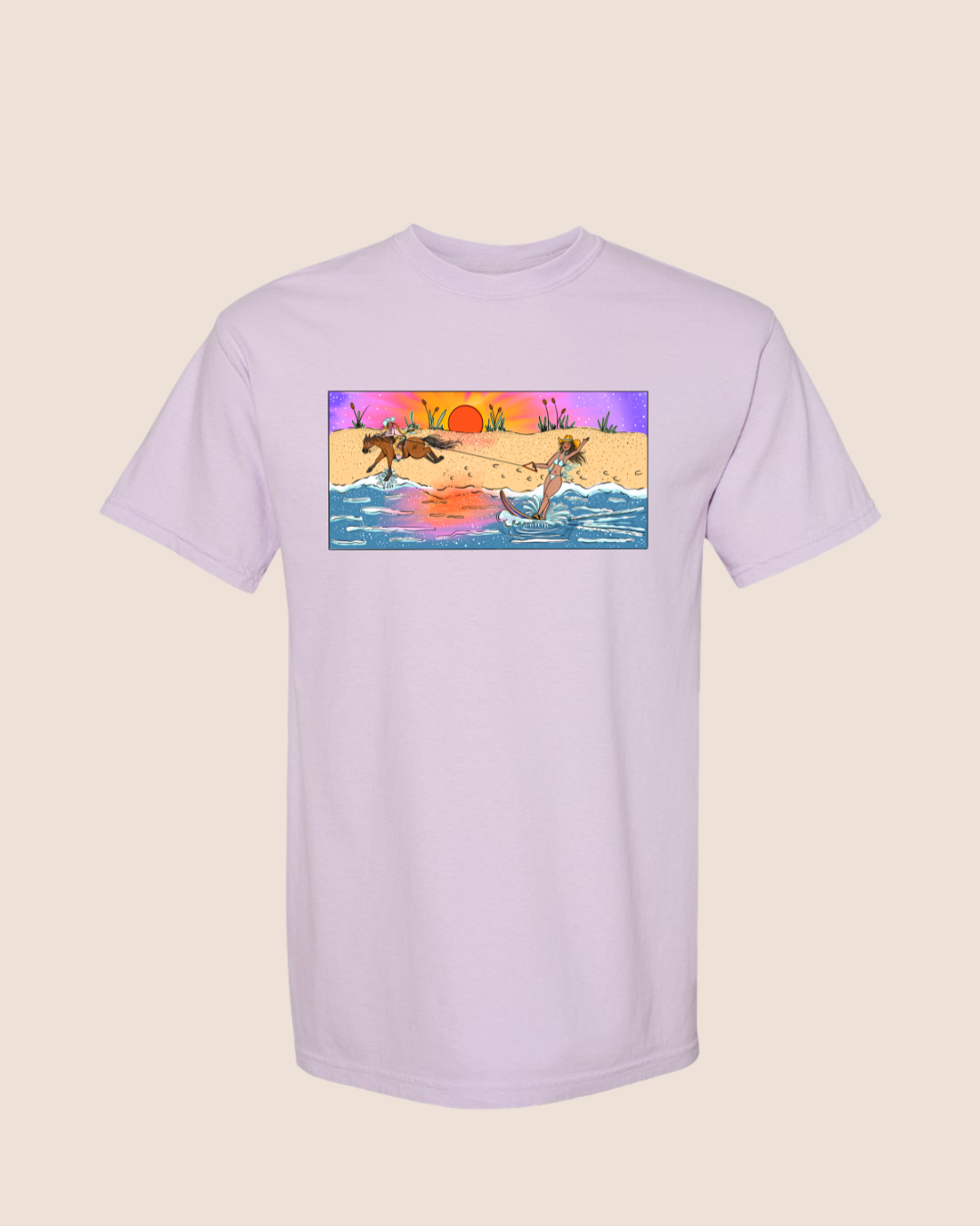 Lake Day Cowgirl Tee (Purple)