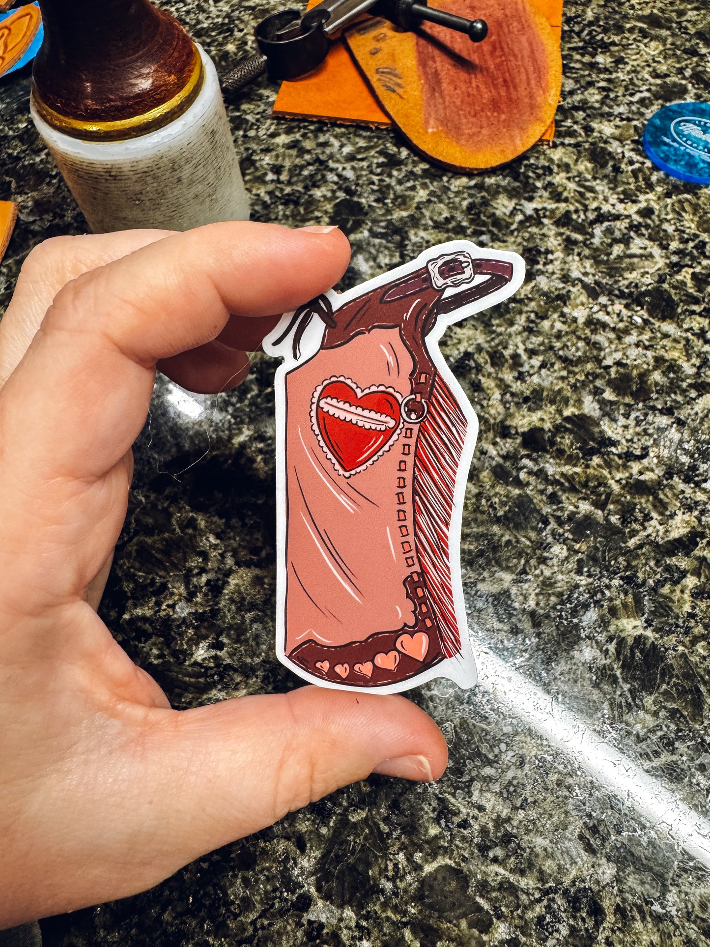 Heartbreak Chaps Sticker