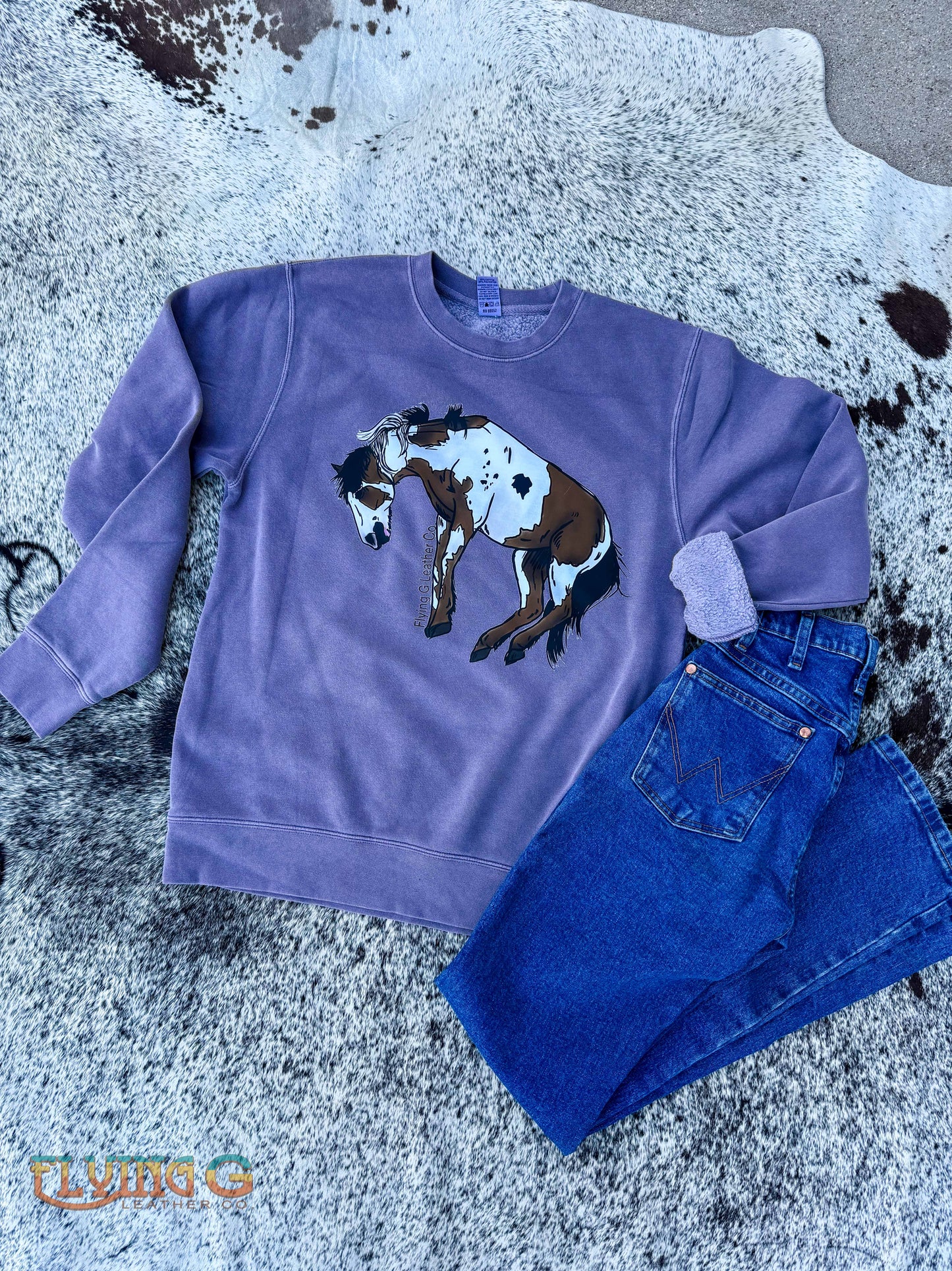 Bucking Paint Horse Crewneck (Premium)