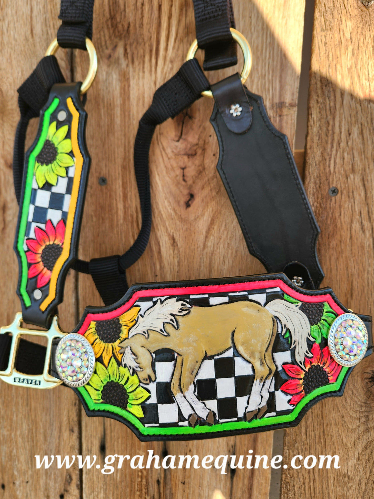 Neon Halter with Horse