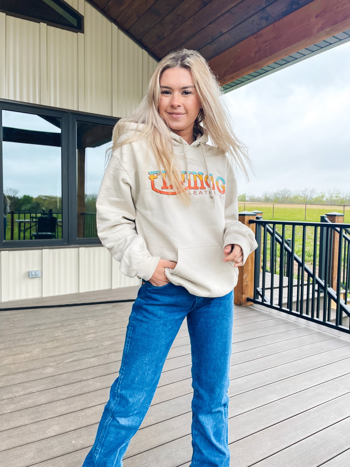 Retro Logo Hoodie (Tan)