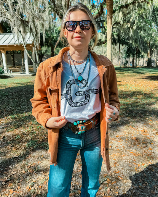 B&W Tooled Brand Logo Tee