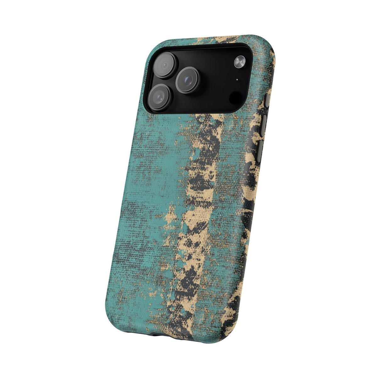 Teal Distressed Stripe Phone Case