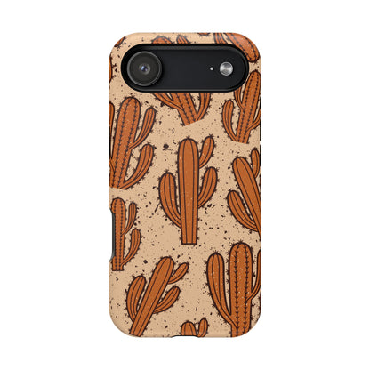 Cactus Pattern Magnetic Impact Phone Case — Shockproof Desert Design
