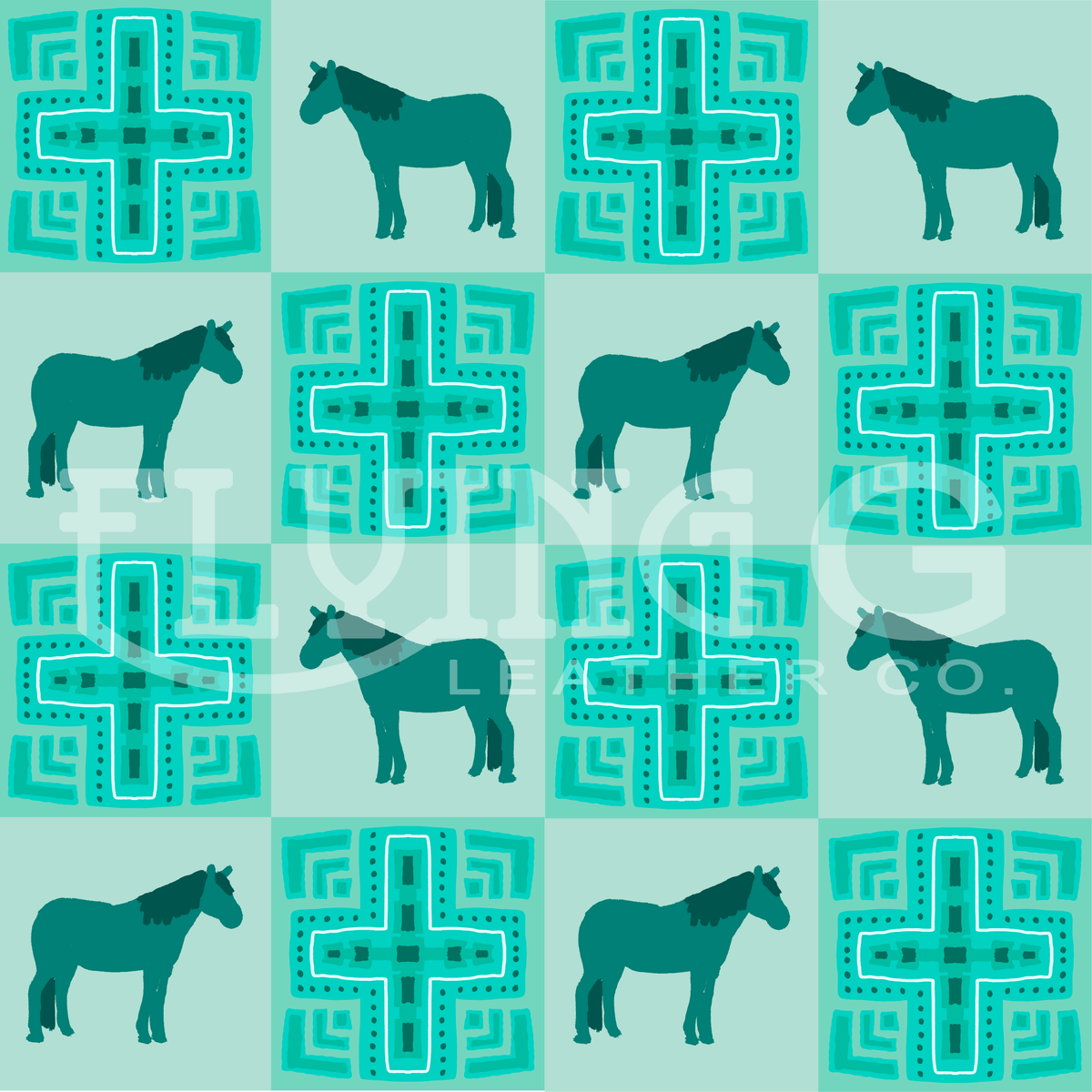 Blues Hues Seamless Pattern