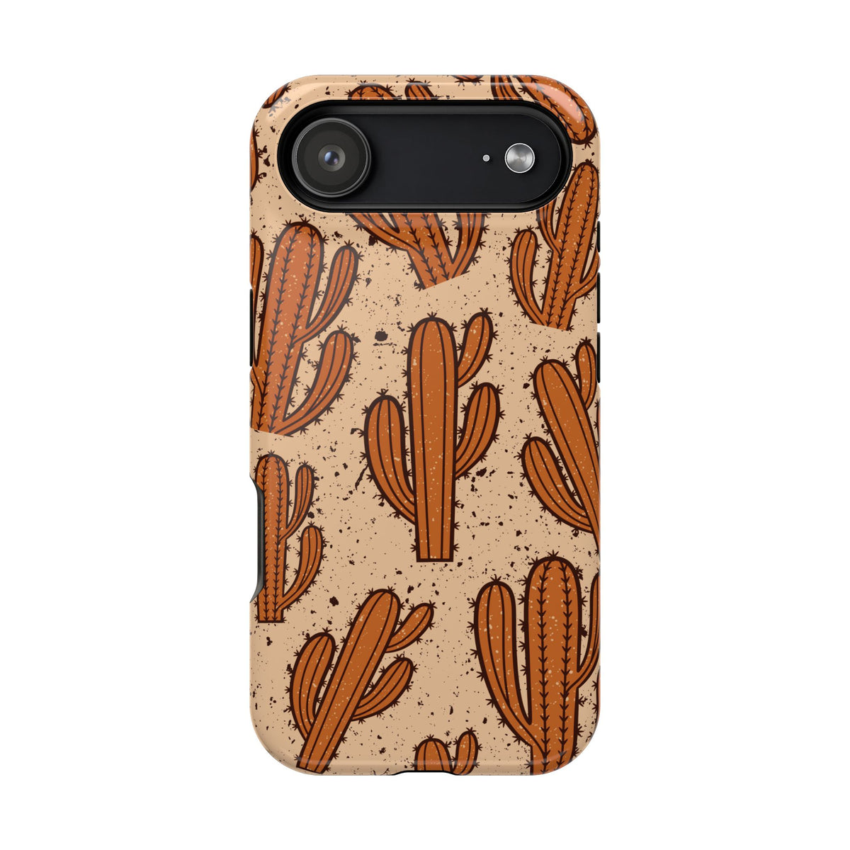 Cactus Pattern Magnetic Impact Phone Case — Shockproof Desert Design