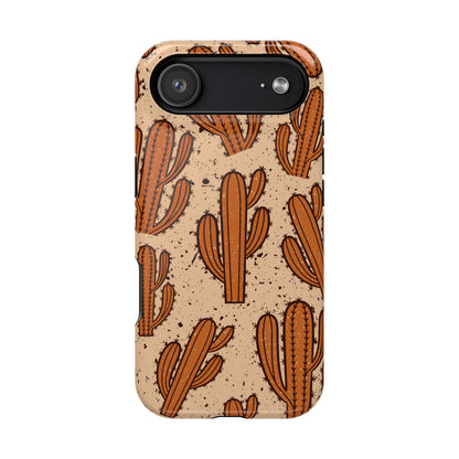 Cactus Pattern Magnetic Impact Phone Case — Shockproof Desert Design