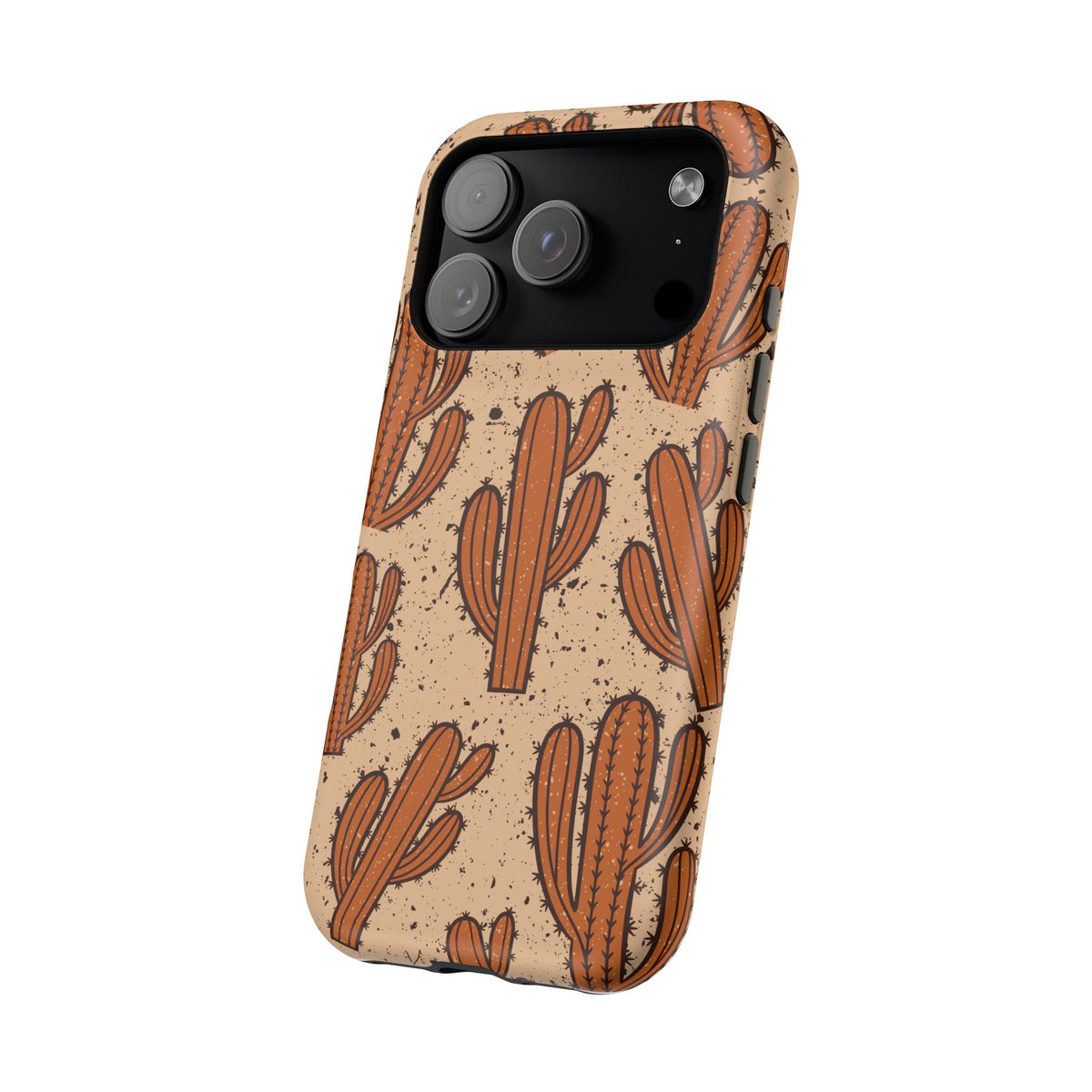 Cactus Pattern Magnetic Impact Phone Case — Shockproof Desert Design