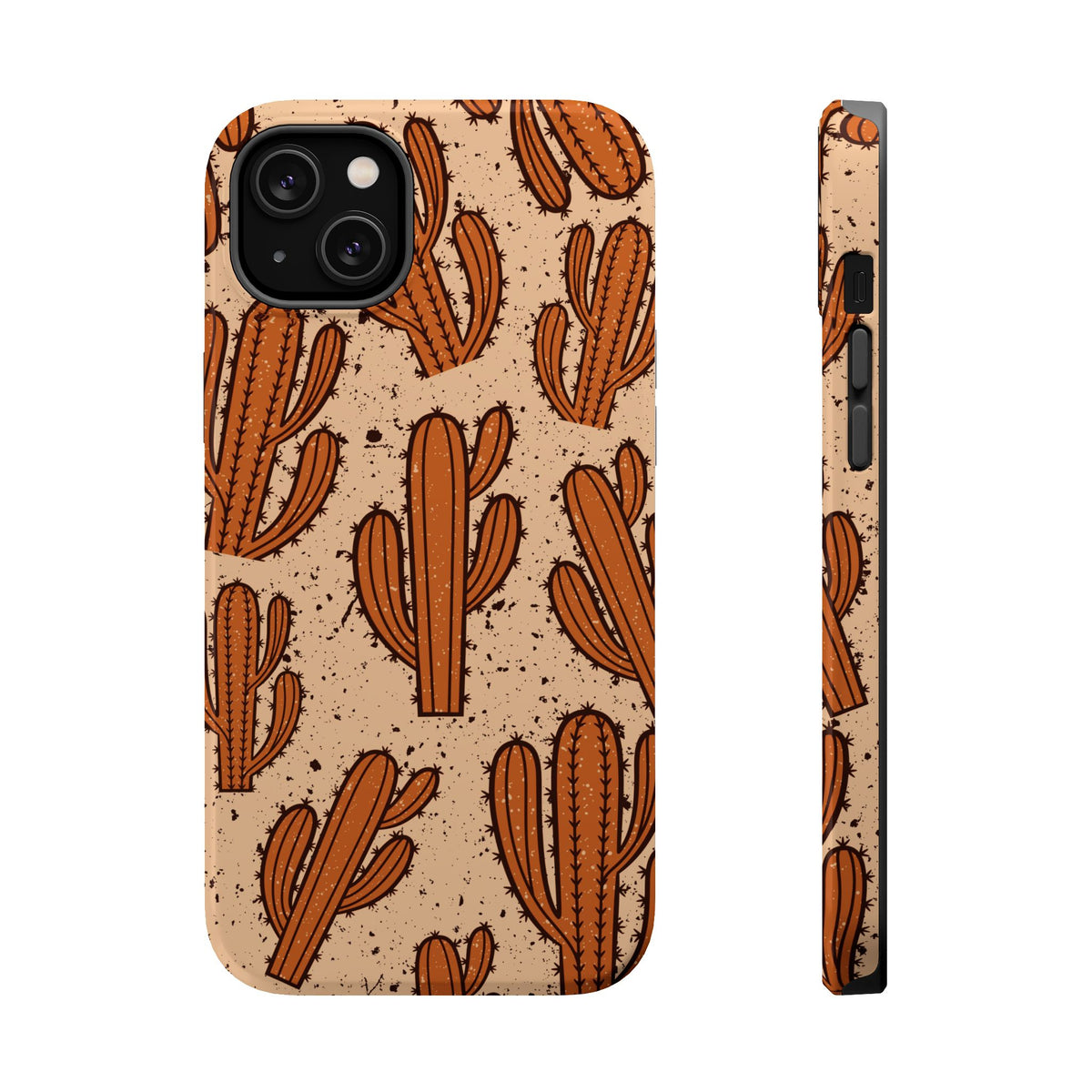 Cactus Pattern Magnetic Impact Phone Case — Shockproof Desert Design