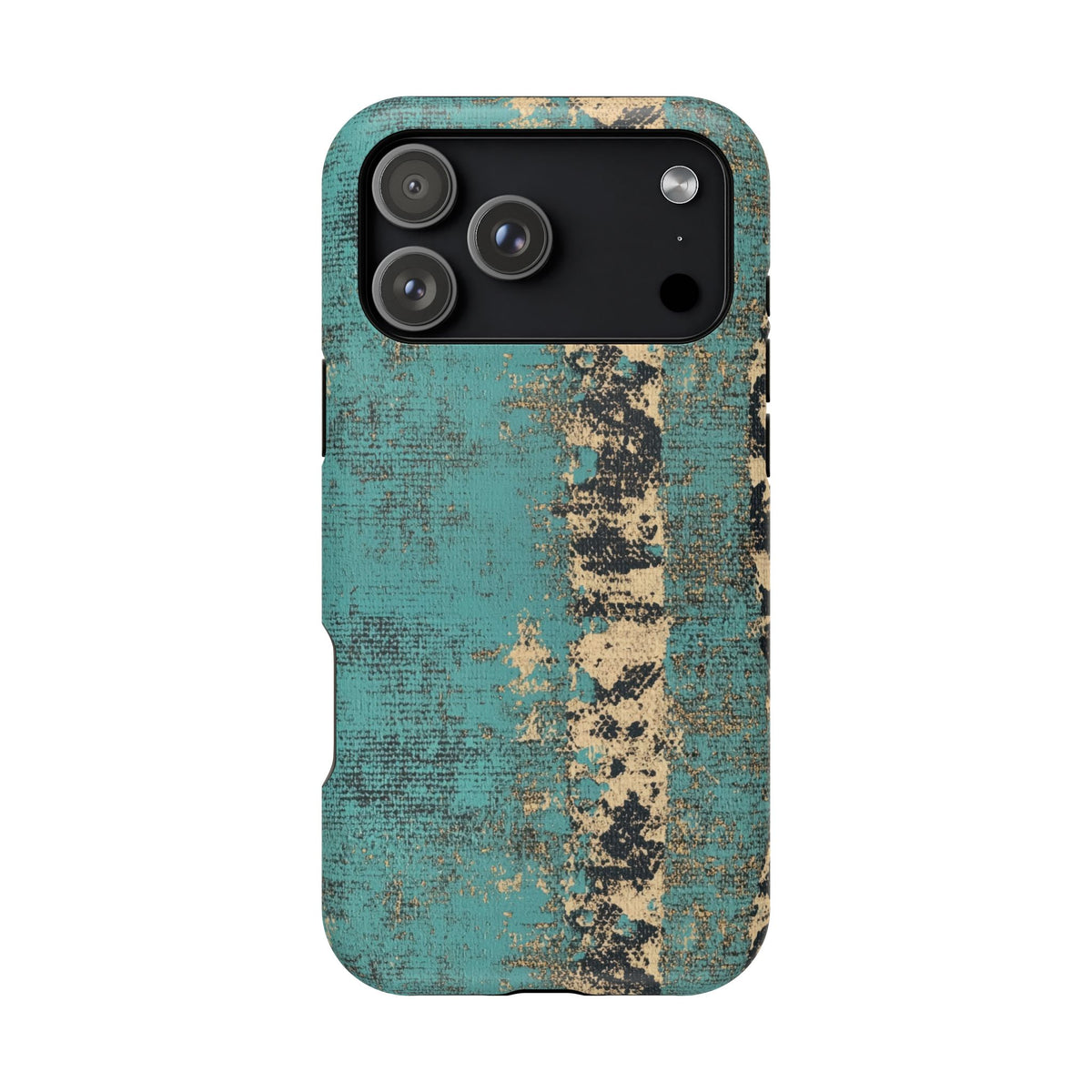 Teal Distressed Stripe Phone Case
