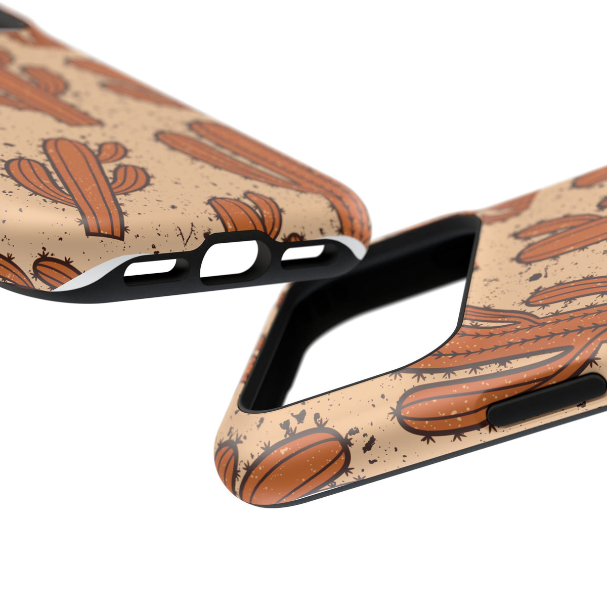 Cactus Pattern Magnetic Impact Phone Case — Shockproof Desert Design