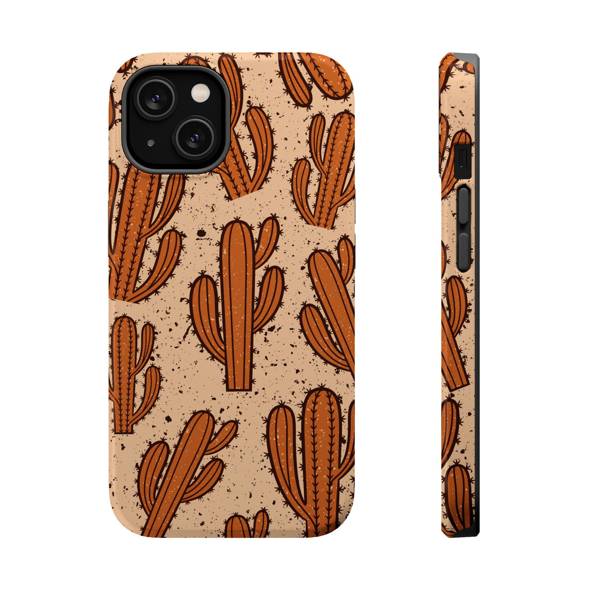 Cactus Pattern Magnetic Impact Phone Case — Shockproof Desert Design