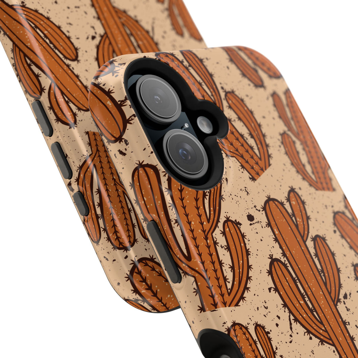 Cactus Pattern Magnetic Impact Phone Case — Shockproof Desert Design