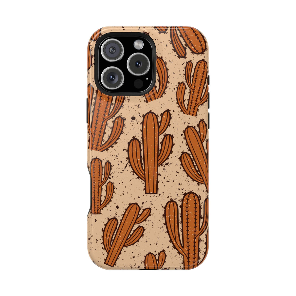 Cactus Pattern Magnetic Impact Phone Case — Shockproof Desert Design