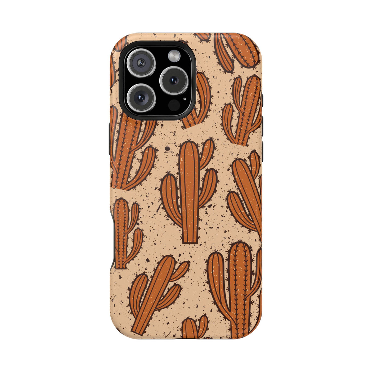Cactus Pattern Magnetic Impact Phone Case — Shockproof Desert Design