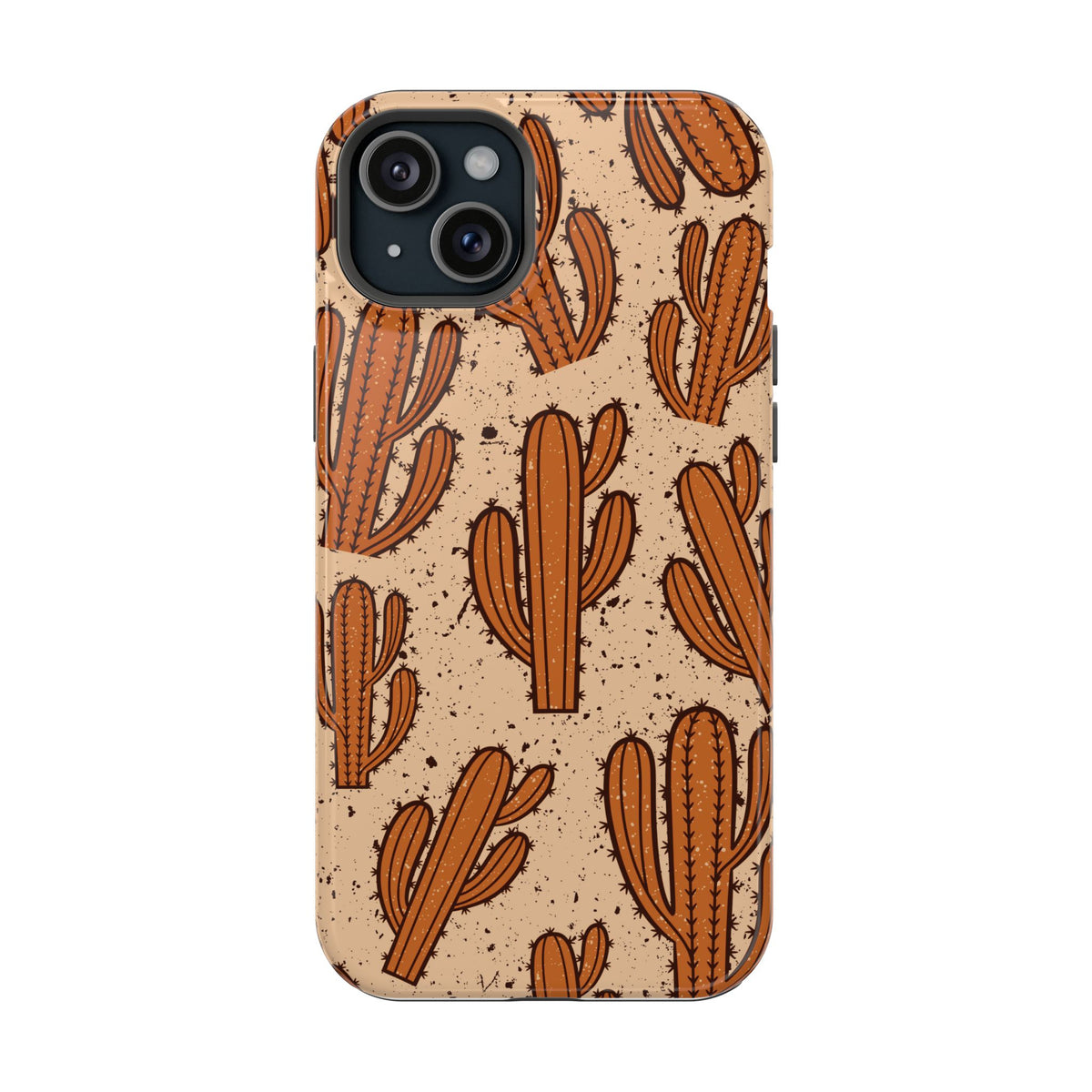 Cactus Pattern Magnetic Impact Phone Case — Shockproof Desert Design