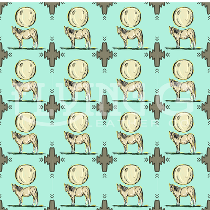 Palomino Moon Seamless Pattern