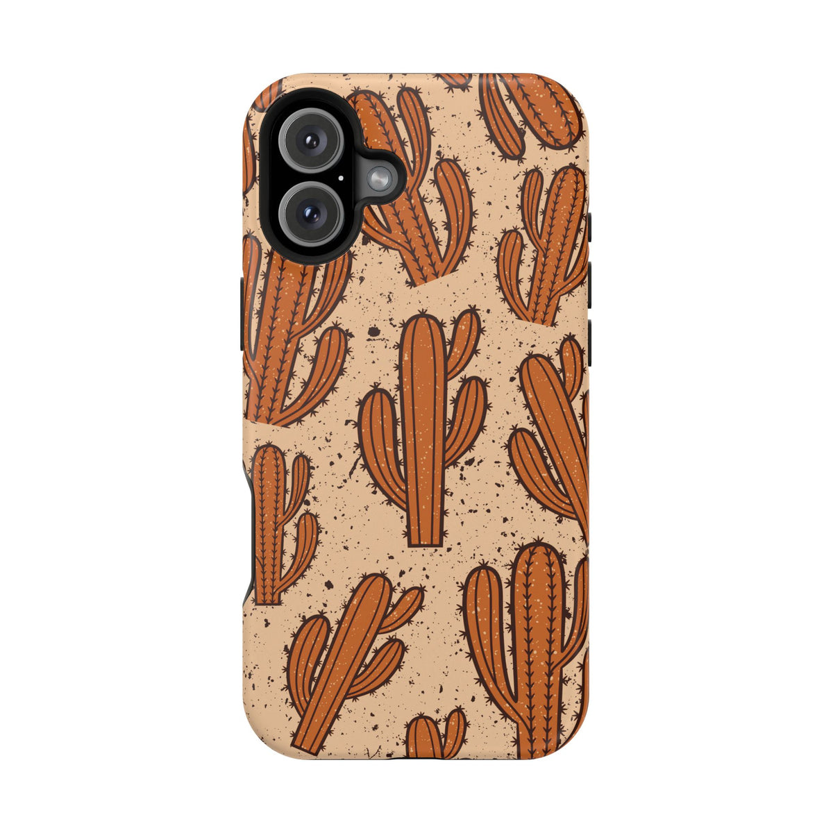 Cactus Pattern Magnetic Impact Phone Case — Shockproof Desert Design