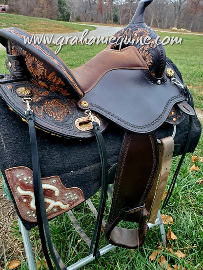 Black Latigo Saddle Strings (Pair)
