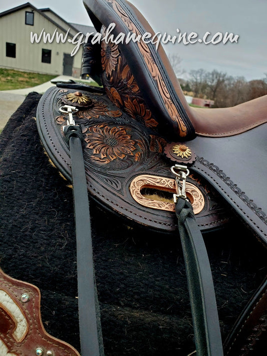 Black Latigo Saddle Strings (Pair)