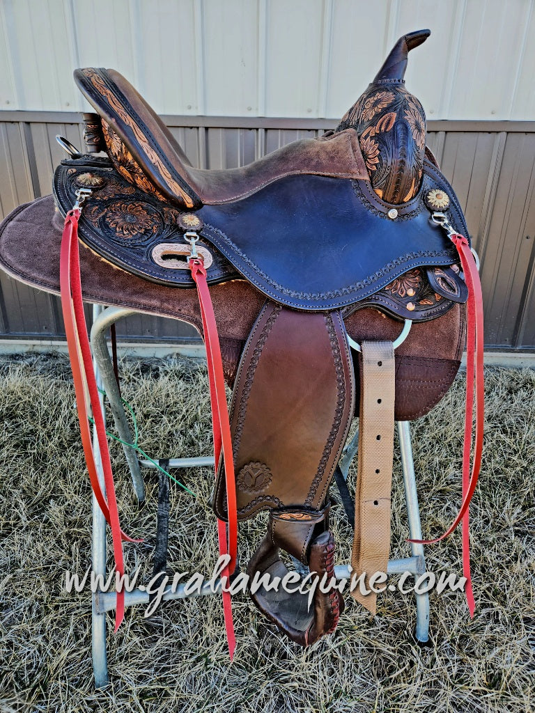 Red Latigo Saddle Strings (Pair)