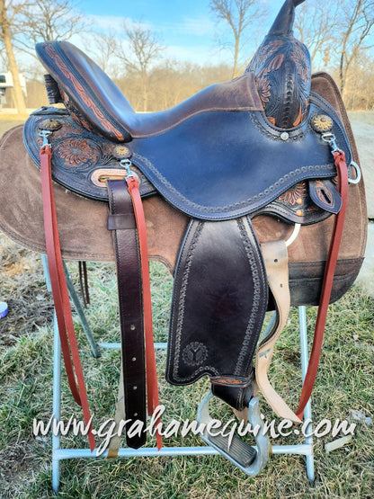 Chestnut Latigo Saddle Strings (Pair)