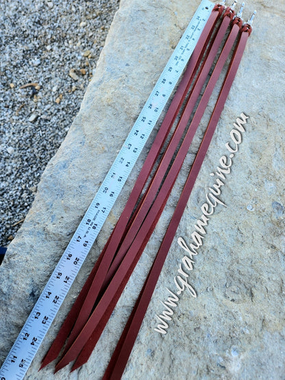 Chestnut Latigo Saddle Strings (Pair)