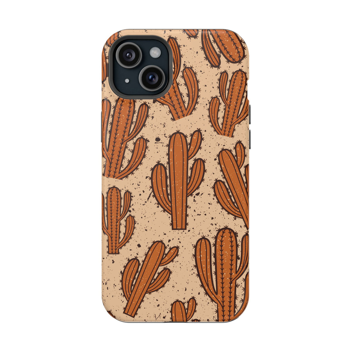 Cactus Pattern Magnetic Impact Phone Case — Shockproof Desert Design