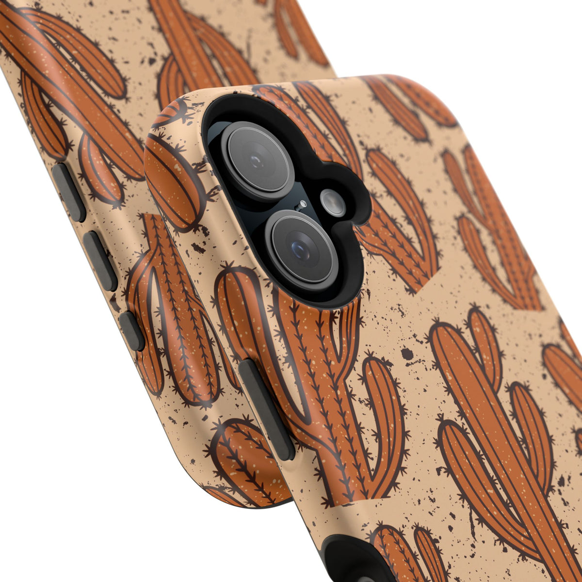 Cactus Pattern Magnetic Impact Phone Case — Shockproof Desert Design