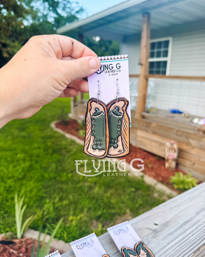 *RTS* Cowgirl Chap Earrings - NEW STYLES