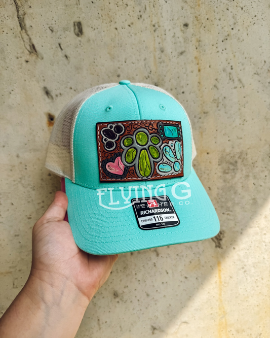 Turquoise & Stone Ball Cap