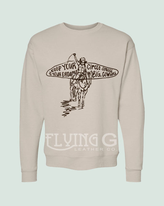 Circle Small Crewneck (Tan)