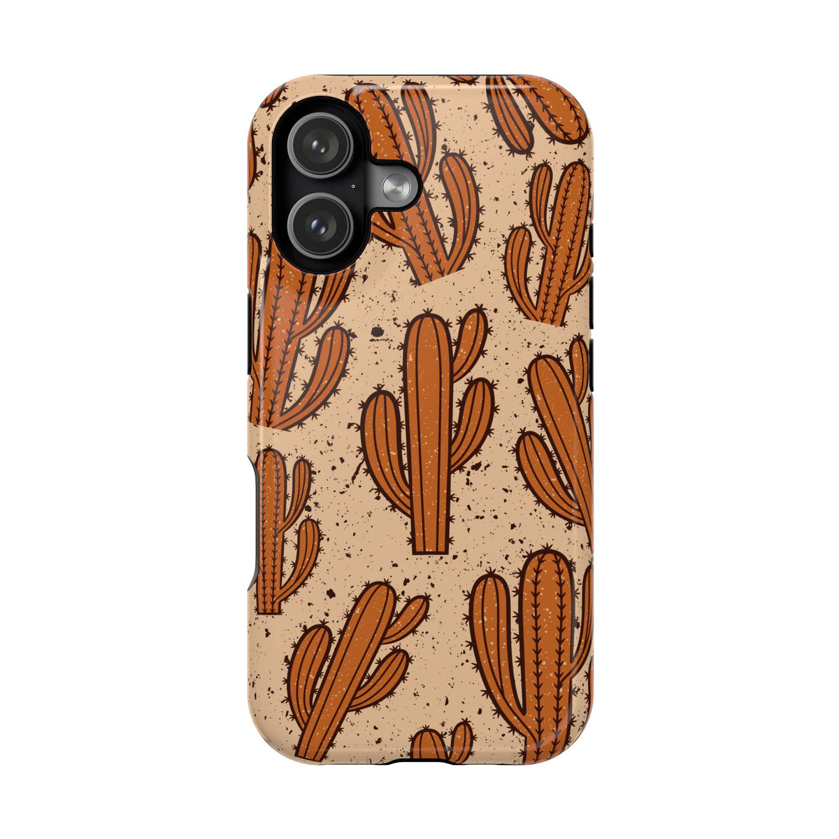 Cactus Pattern Magnetic Impact Phone Case — Shockproof Desert Design