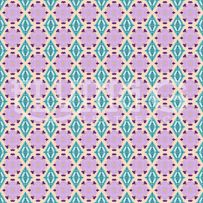 Purple Flower Seamless Pattern