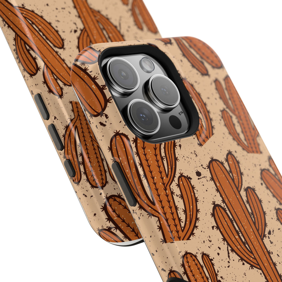 Cactus Pattern Magnetic Impact Phone Case — Shockproof Desert Design