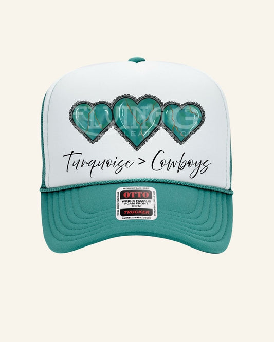 Turquoise > Cowboys Trucker (PRE ORDER - SHIPS JAN 30TH)
