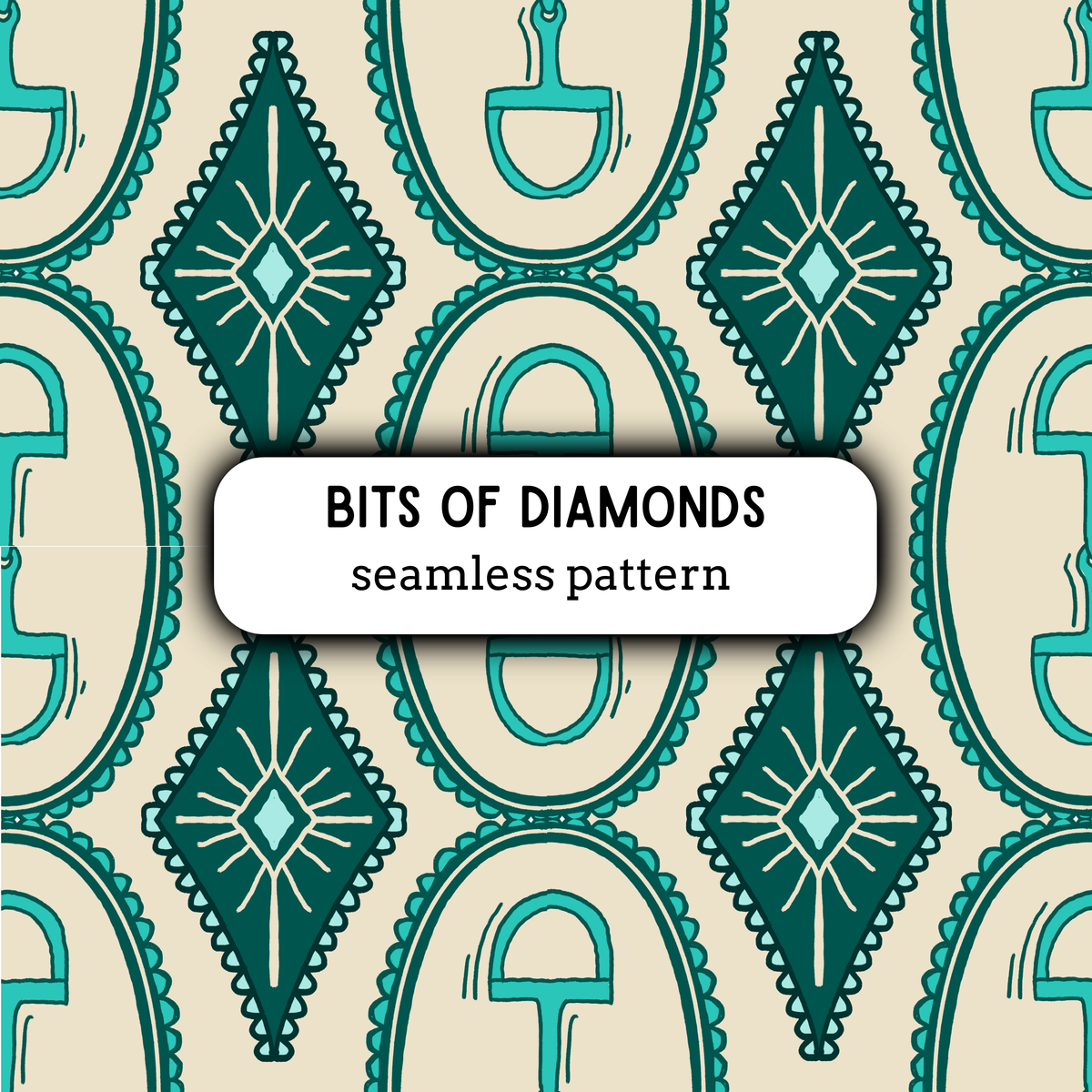 Bits of Diamonds Seamless Pattern