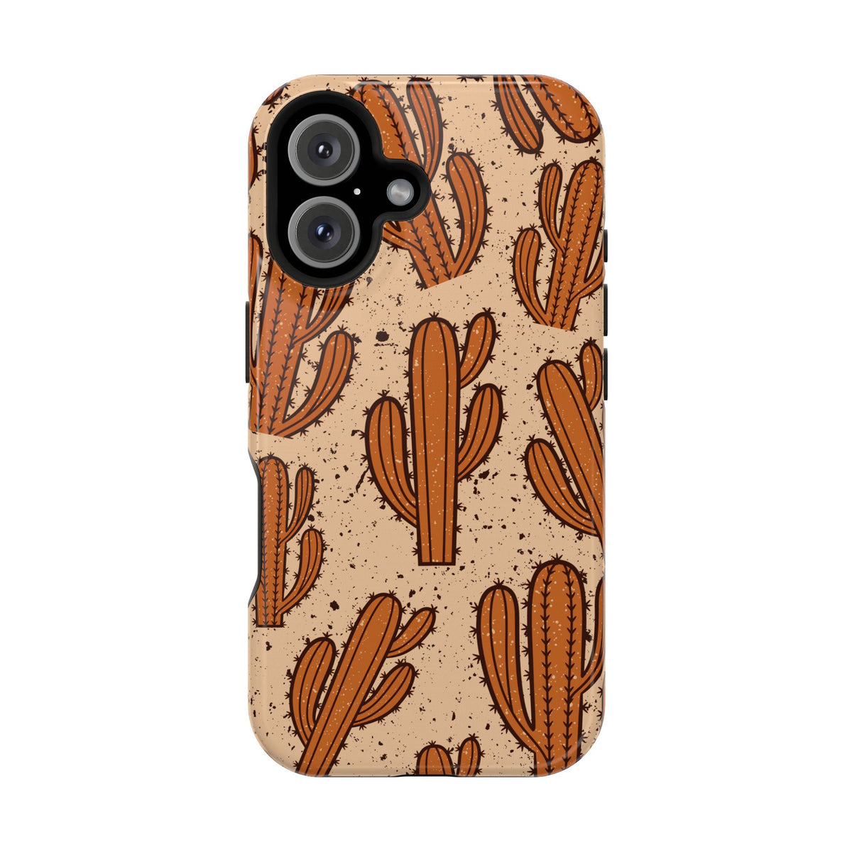 Cactus Pattern Magnetic Impact Phone Case — Shockproof Desert Design
