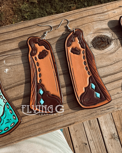 *PRE ORDER* Funky Cowgirl Earrings - Chaps