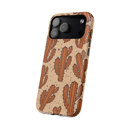 Cactus Pattern Magnetic Impact Phone Case — Shockproof Desert Design