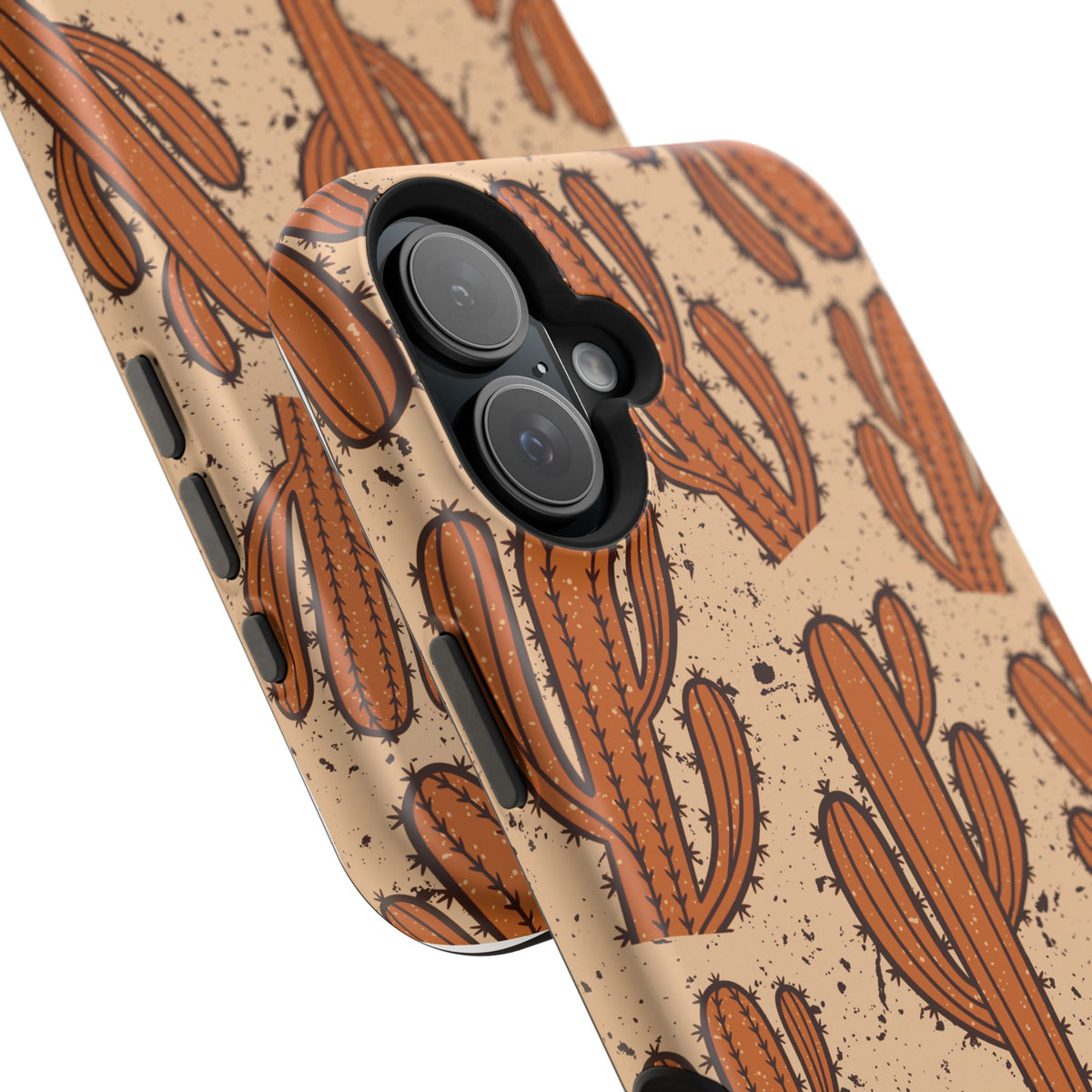 Cactus Pattern Magnetic Impact Phone Case — Shockproof Desert Design