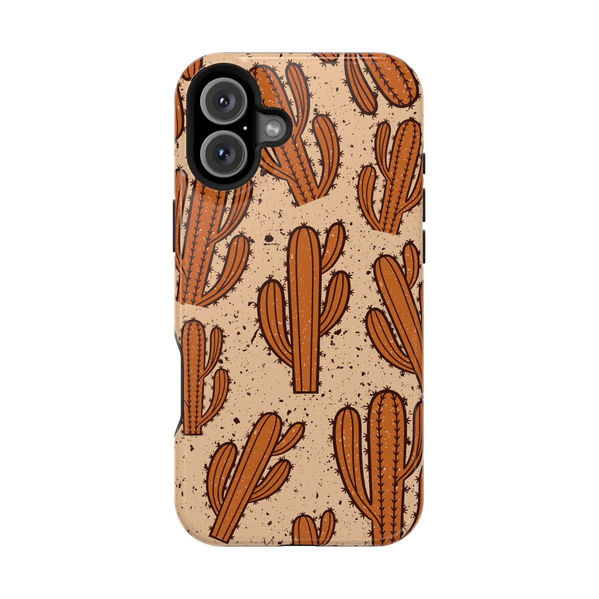 Cactus Pattern Magnetic Impact Phone Case — Shockproof Desert Design