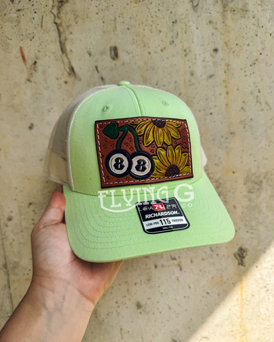 Green 8-Ball & Sunflower Ball Cap