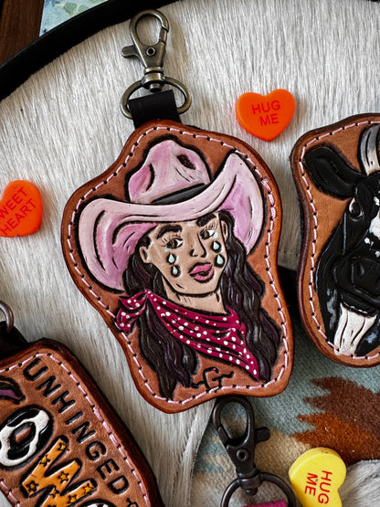 Tooled Cowgirl Purse Charms