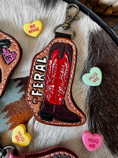 Tooled Cowgirl Purse Charms