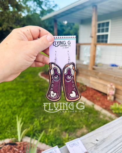 *RTS* Cowgirl Chap Earrings - NEW STYLES