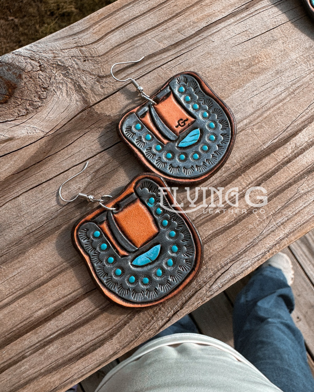 *PRE-ORDER* Funky Cowgirl Earrings - Buckle