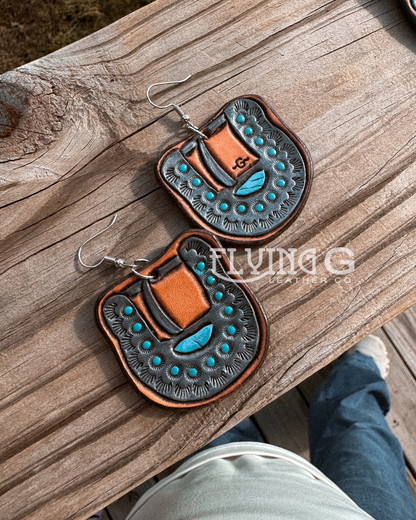 *PRE-ORDER* Funky Cowgirl Earrings - Buckle